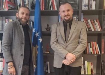 Shefi i Misionit Konsullor në Konsullatën e Republikës së Kosovës në Cyrih, Vigan Berisha, priti aktorin e mirënjohur, Gani Veseli  