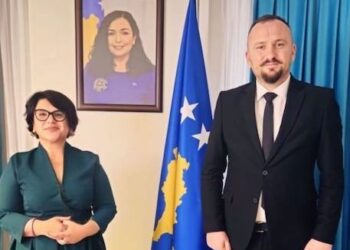 Shefi i misionit konsullar në Konsullatën e Republikës së Kosovës në Cyrih, Vigan Berisha, takohet me Luljeta Ademi