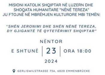 Misioni Katolik Shqiptar dhe Shoqata Humanitare „Nënë Tereza“ me mbrëmje kulturore