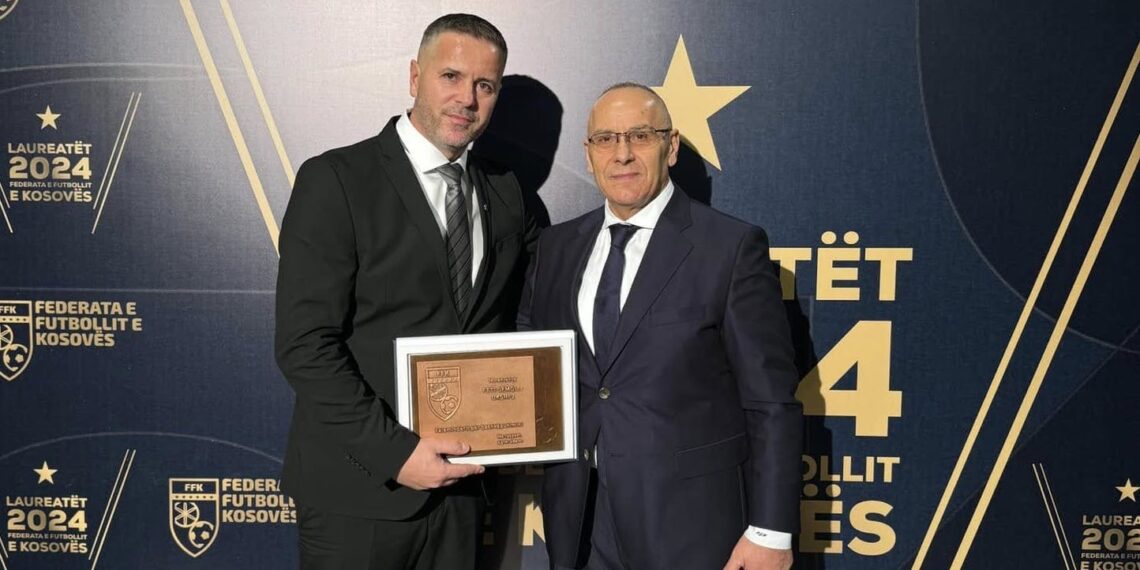 Feti Demoli nderohet nga Federata e Futbollit të Kosovës (FFK)