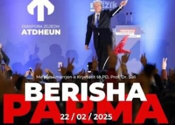 Kryetari i PD-së Sali Berisha, takim me diasporën në Parma të Italisë më 22 shkurt