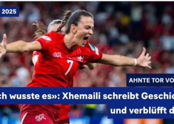 Riola Xhemaili shënon golin e artë dhe çon Zvicrën për herë të parë në çerekfinalen e Kampionatit Evropian