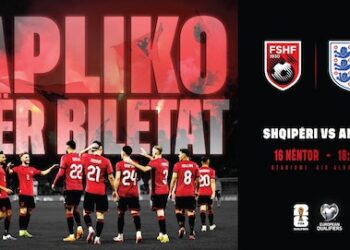 Botërori 2026, hapet procesi i aplikimit për rezervimin e biletave për ndeshjen Shqipëri-Angli