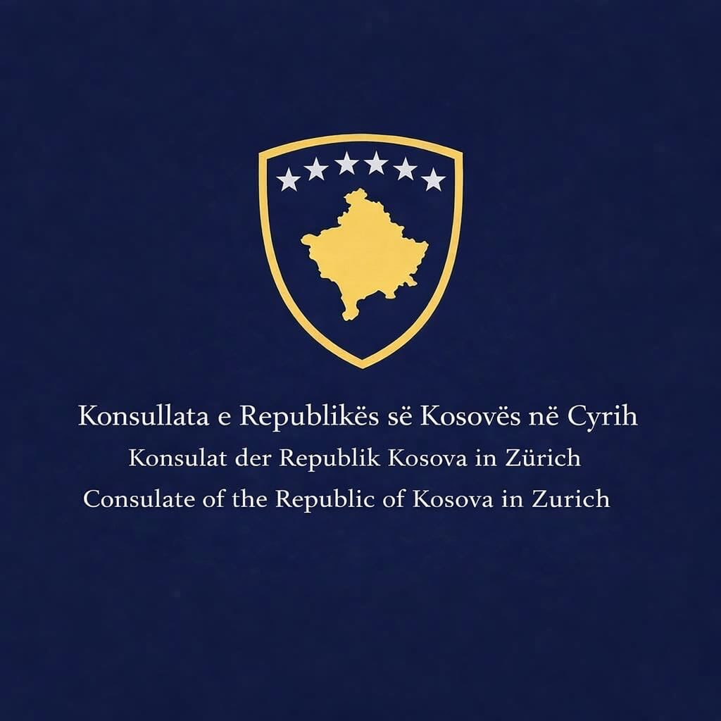 Njoftim nga Konsullata e Përgjithshme e Kosovës në Cyrih