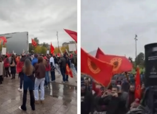Mërgata shqiptare në Finlandë proteston në mbështetje të ish-krerëve të UÇK-së