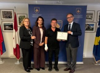 Ambasada e Kosovës në Bernë nderon bashkatdhetarin Hajdin Limoni: “Vazhdon heroizmi i shqiptarëve në Zvicër!”