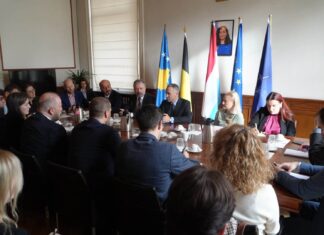Kosova kërkon statusin e vendit kandidat në BE, Zulfaj takon rreth 30 diplomatë në Bruksel