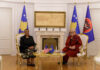 Ambasada Amerikane riafirmon bashkëpunimin me presidenten e re të Kosovës, Justina Shiroka Pula